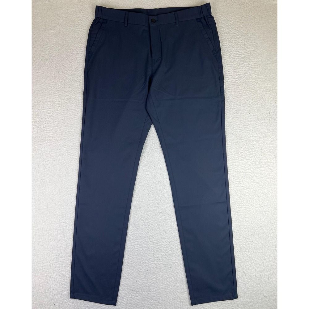 Jack Archer Jetsetter Pants Mens 35x34 Deep Blue Slim Fit Chino Travel Tapered